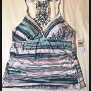 NWT Jantzen 14 Tankini Top.  Beautiful!😎